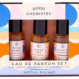 Good Chemistry Eau de Parfum Set w/ Essential Oils Vegan NIB